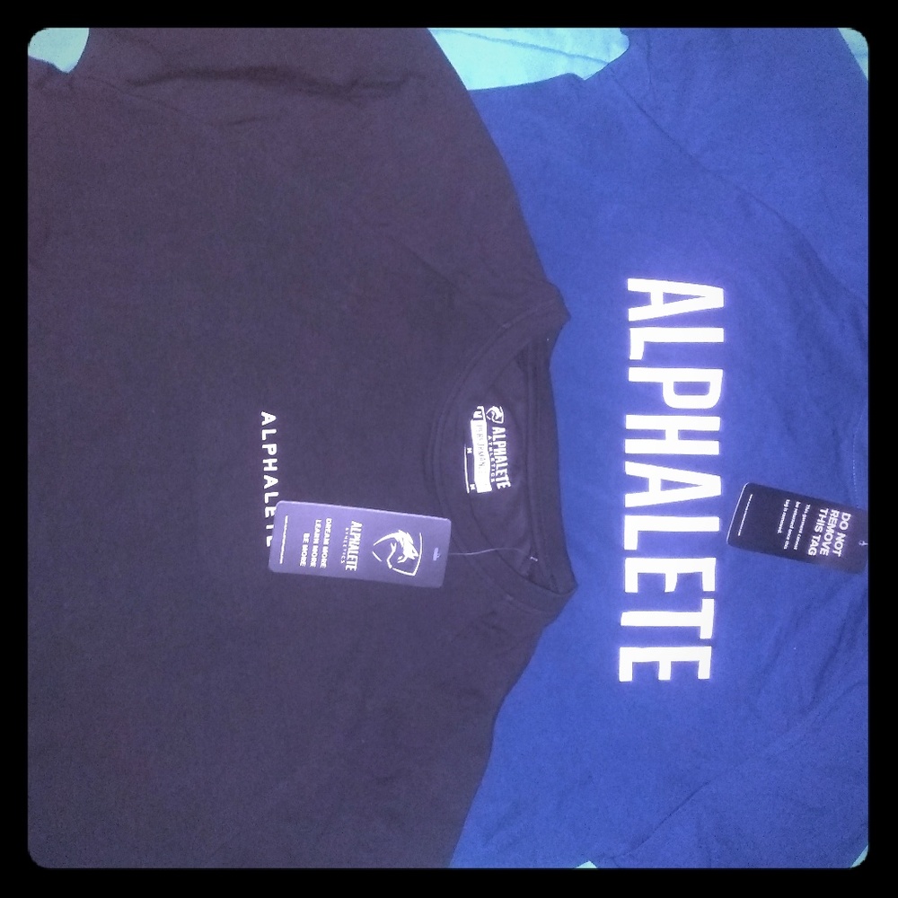 2 men's alphalete t shirts